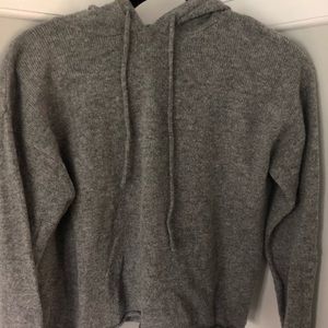 Gray Hooded Sweatshirt